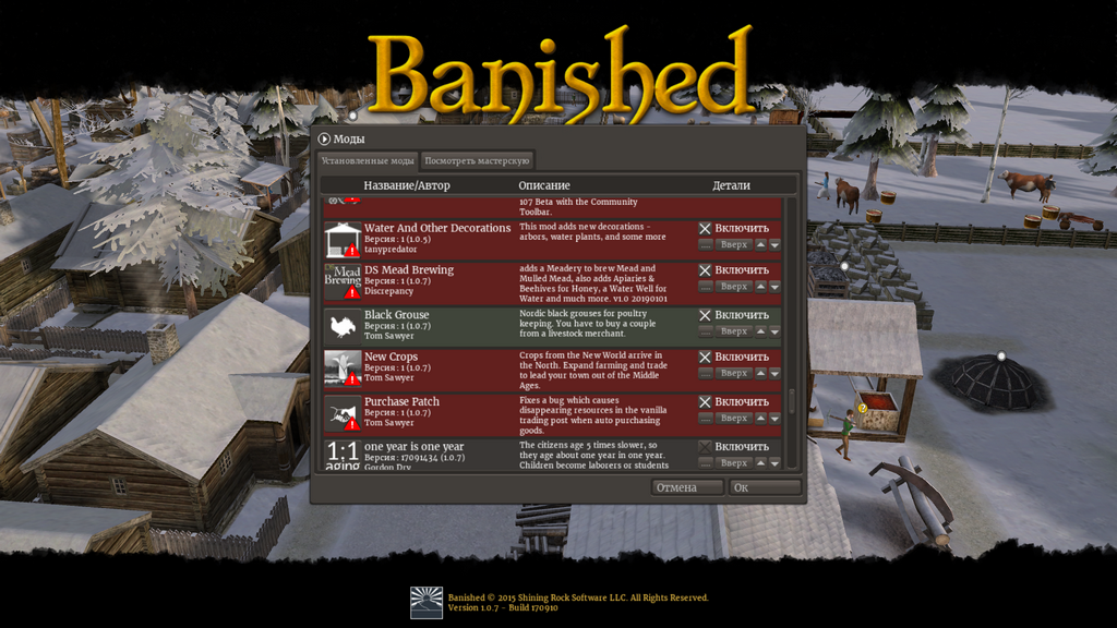 Topic Compatible Mods Banished Ventures