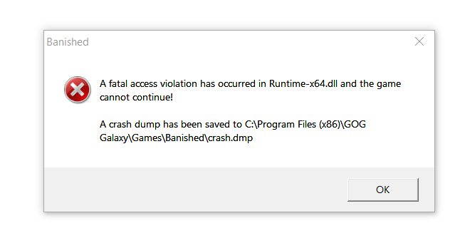 gog galaxy fatal error gog galaxy fatal error