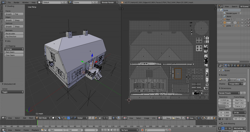 UV map in Blender